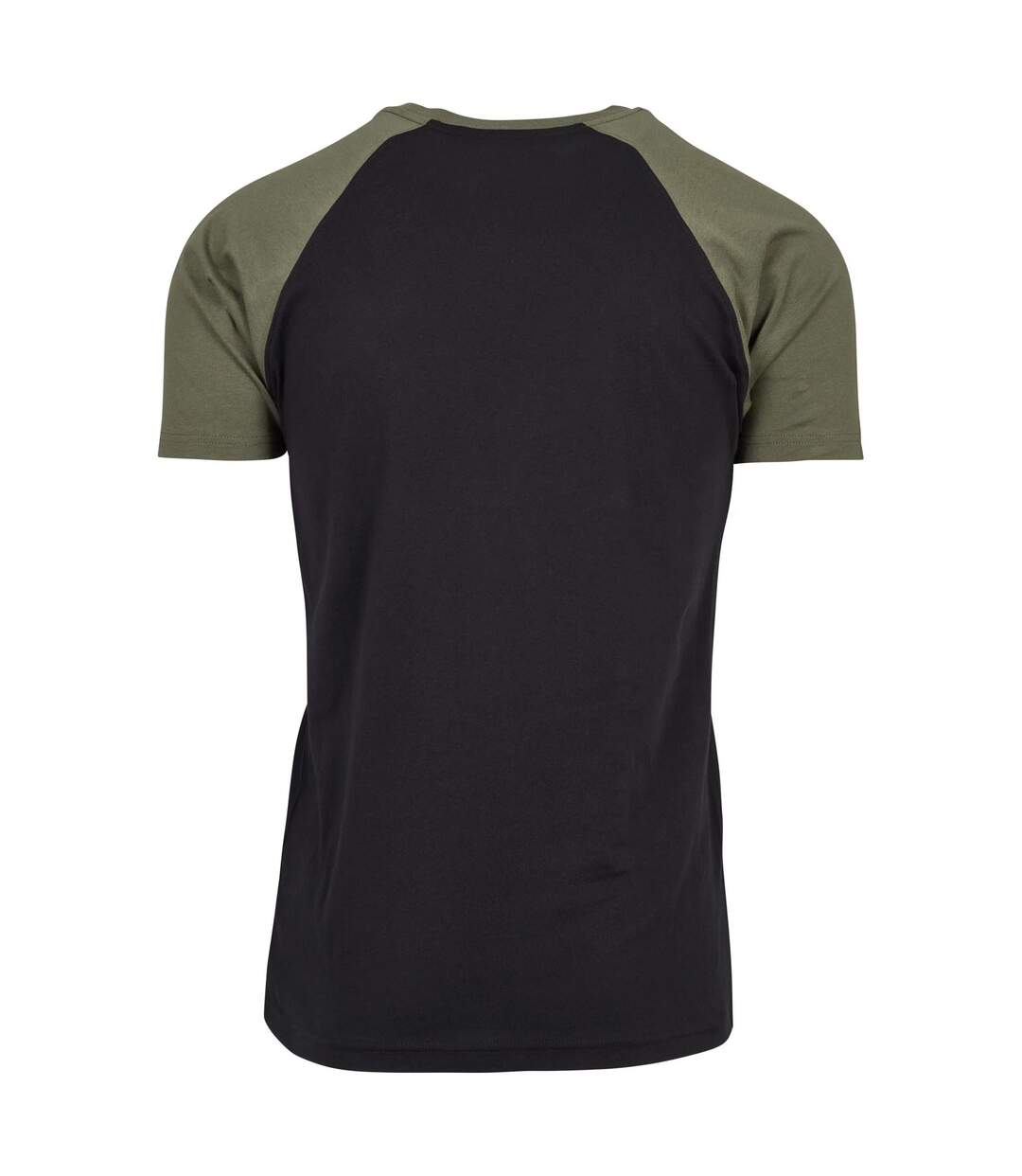 T-shirt Manches Raglan Motif/style Contrasté Homme Noir Olive Urban Classics-2