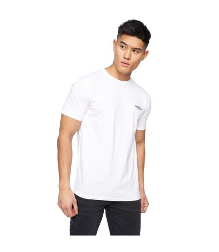 T-shirts Shivron Homme Noir Blanc Gris Chiné Bleu Crosshatch