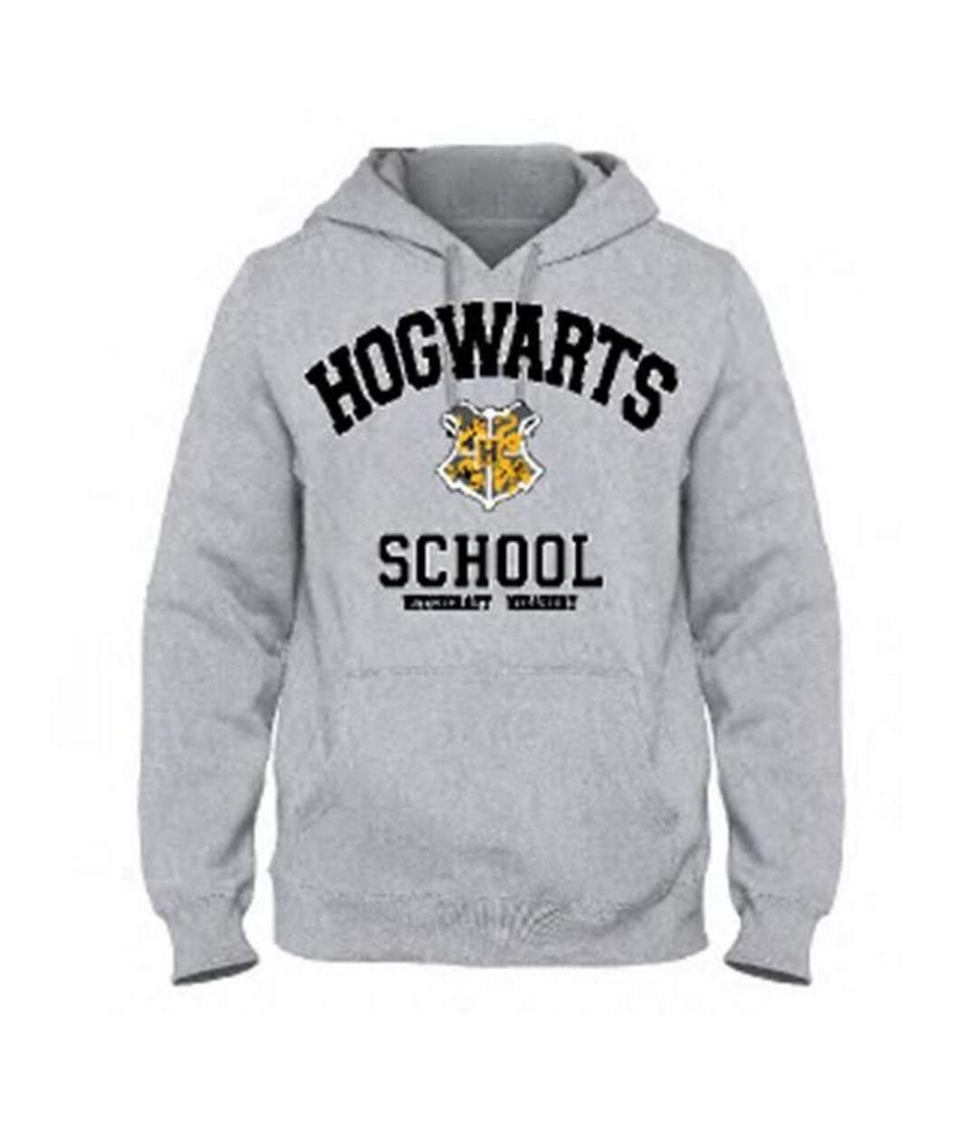 Sweat À Capuche Hogwarts School Homme Gris Gris Harry Potter-1
