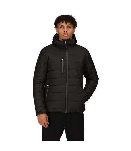 Regatta Mens Navigate Thermal Padded Jacket (Black/Seal Grey) - UTRG9401