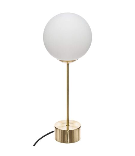Lampe droite à poser Dris Noire et blanche - H. 43 cm
