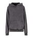 Sweat à capuche vintage femme anthracite Build Your Brand-1
