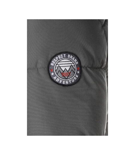 Doudoune Matelassée Motif/style Bord Duveteux Homme Gris Minoti