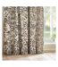 Jacquard pomegranate floral pencil pleat curtains 228cm x 228cm natural Wylder