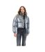 Doudoune Matelassée Motif/style Métallisé Femme Gris Minoti-1