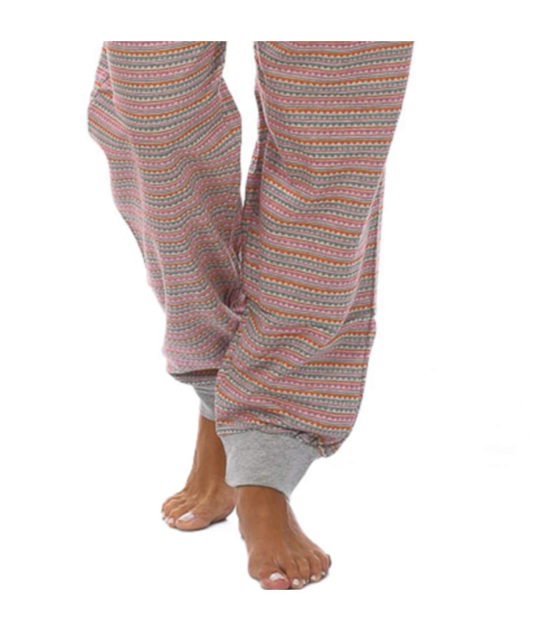 KLP2 Women's Long Sleeve Plush Winter Pajamas-4