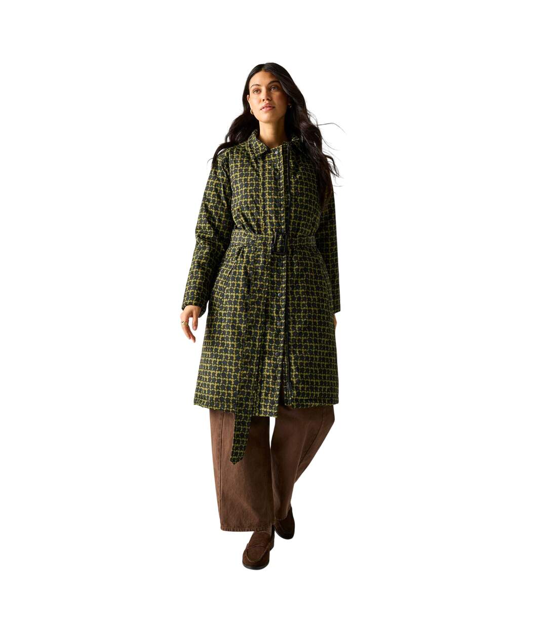 Imperméable Motif/style Éclipse Orla Femme Noir Kaki Regatta-2