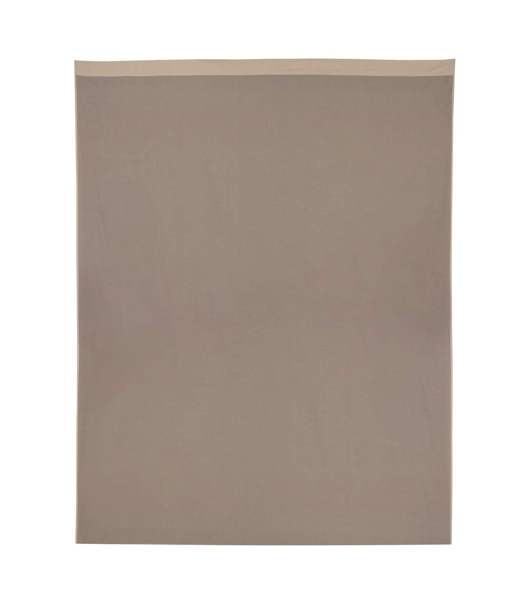 Drap plat uni Satin de coton DAUPHINE Marron-2