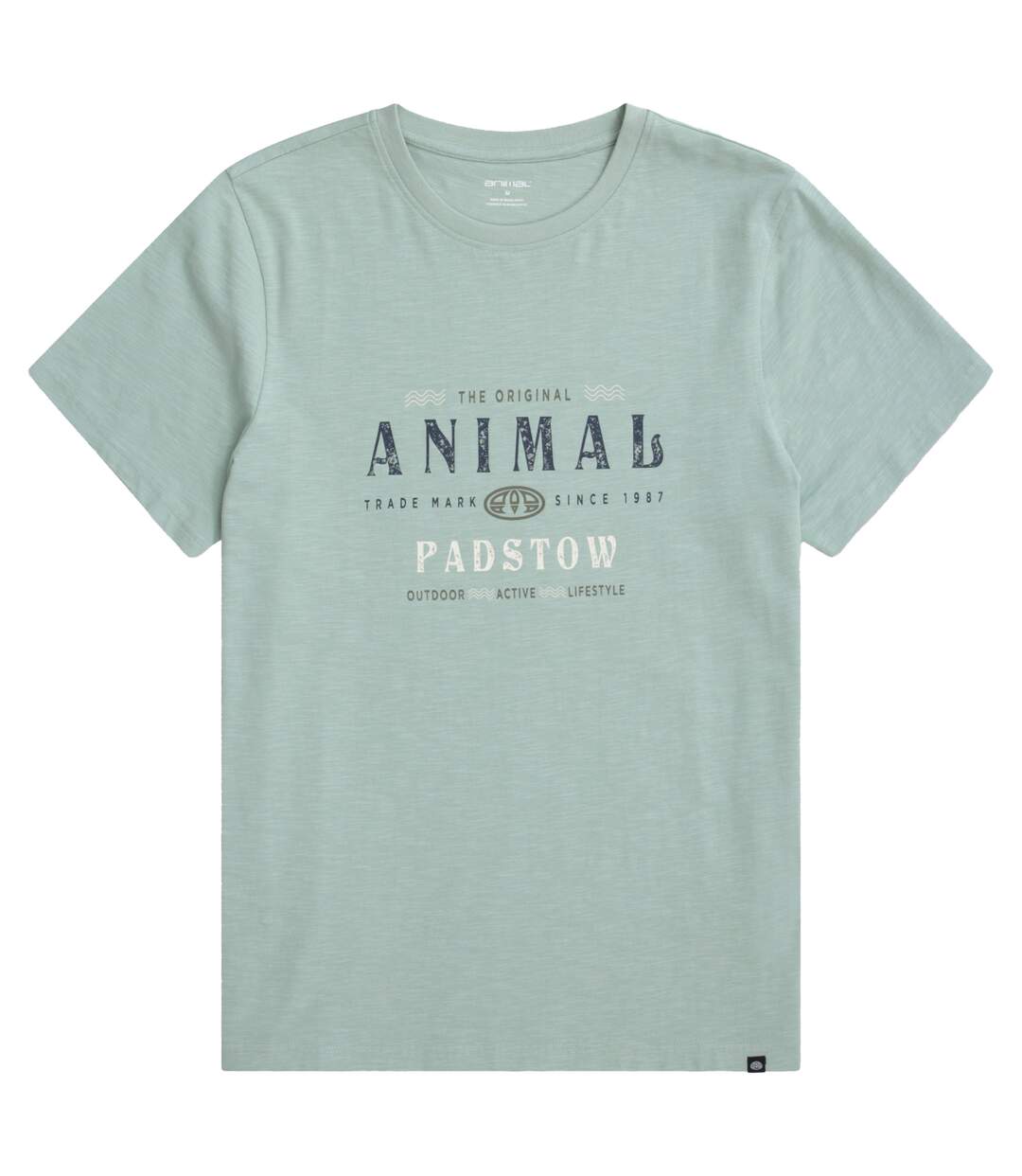 Mens jacob padstow t-shirt green Animal-1