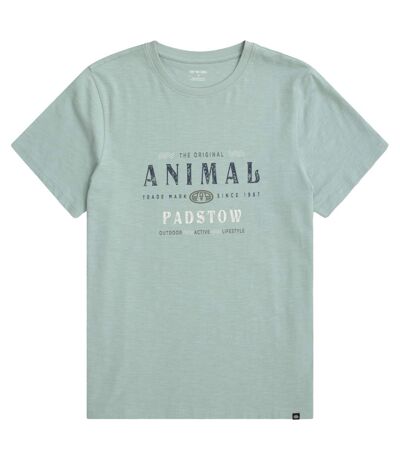 Mens jacob padstow t-shirt green Animal