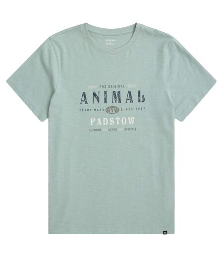 Mens jacob padstow t-shirt green Animal