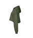 Bella + Canvas Womens/Ladies Fleece Crop Hoodie (Military Green)