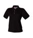 Henbury Womens/Ladies Classic Cotton Pique Polo Shirt (Black) - UTPC5903