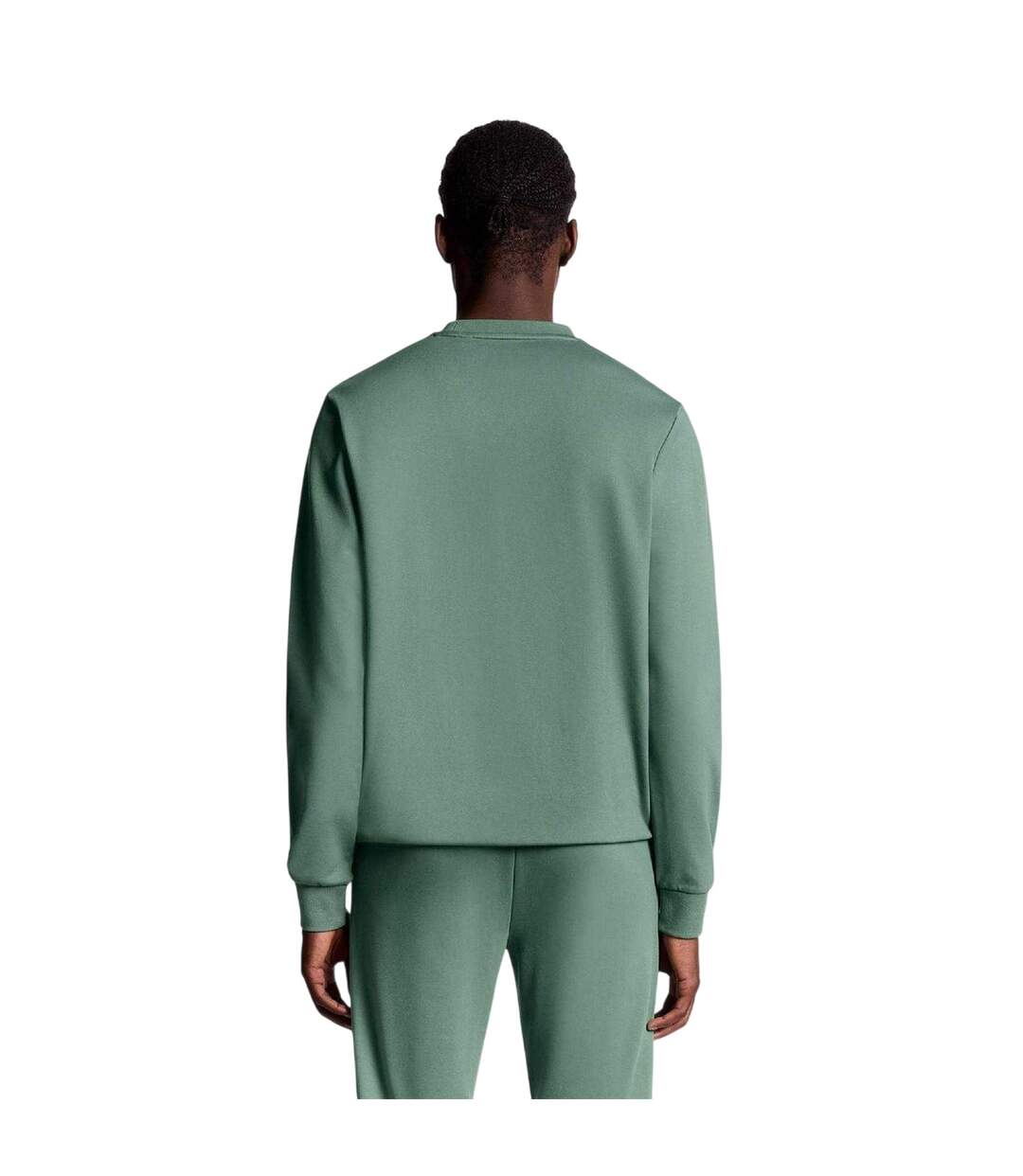 Mens Lightweight Sweatshirt Green Lyle & Scott-3