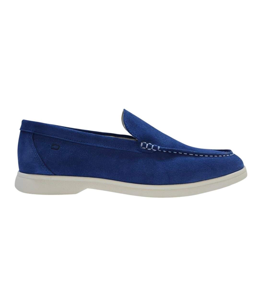Mens Francis Suede Slip-on Loafers Blue Nicholas Deakins-1
