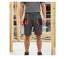 Bermuda de travail homme Terratrend 3231GN multi-poches gris et noir renforcé en tissu Oxford-5