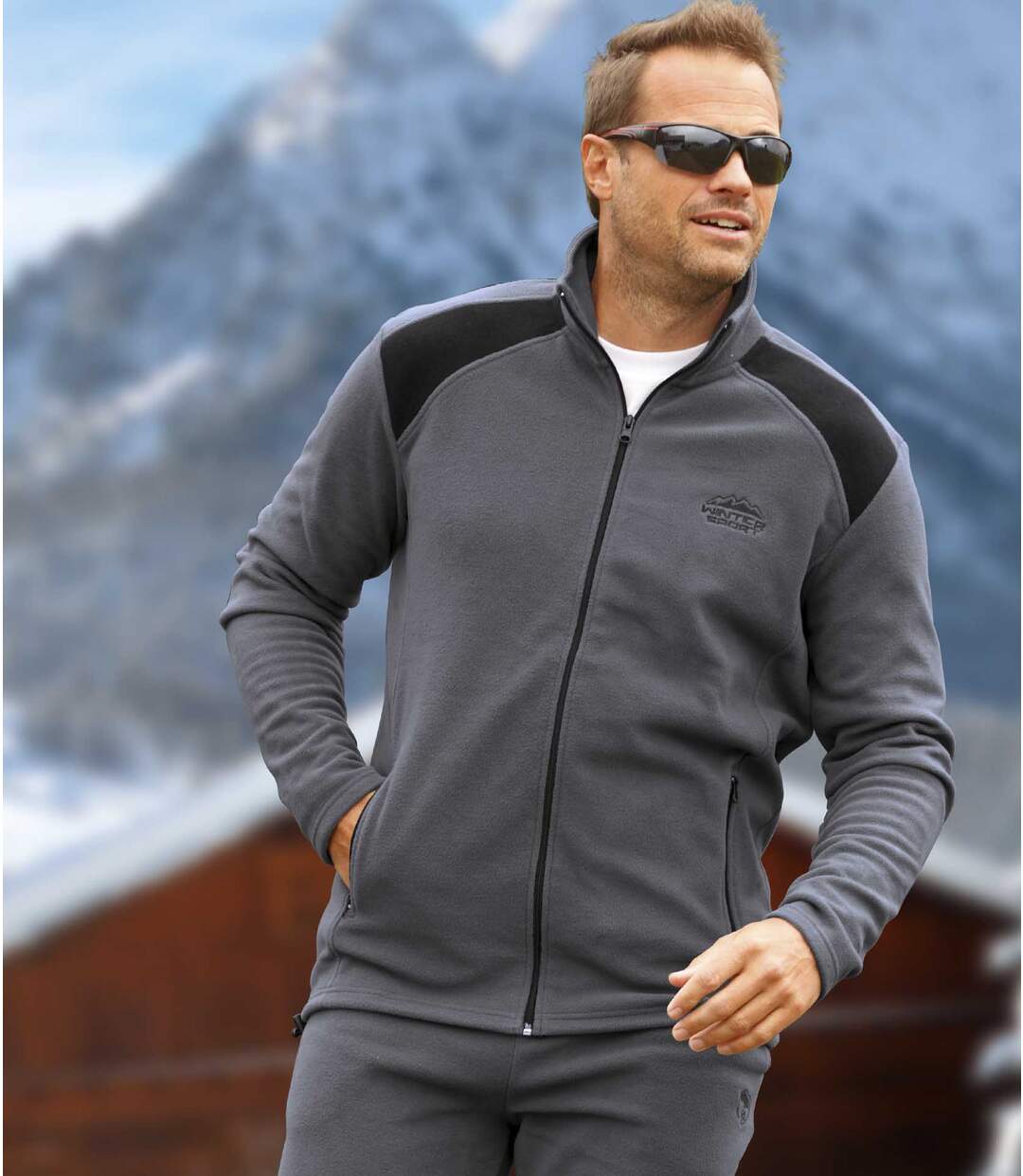 fleece tracksuit for men