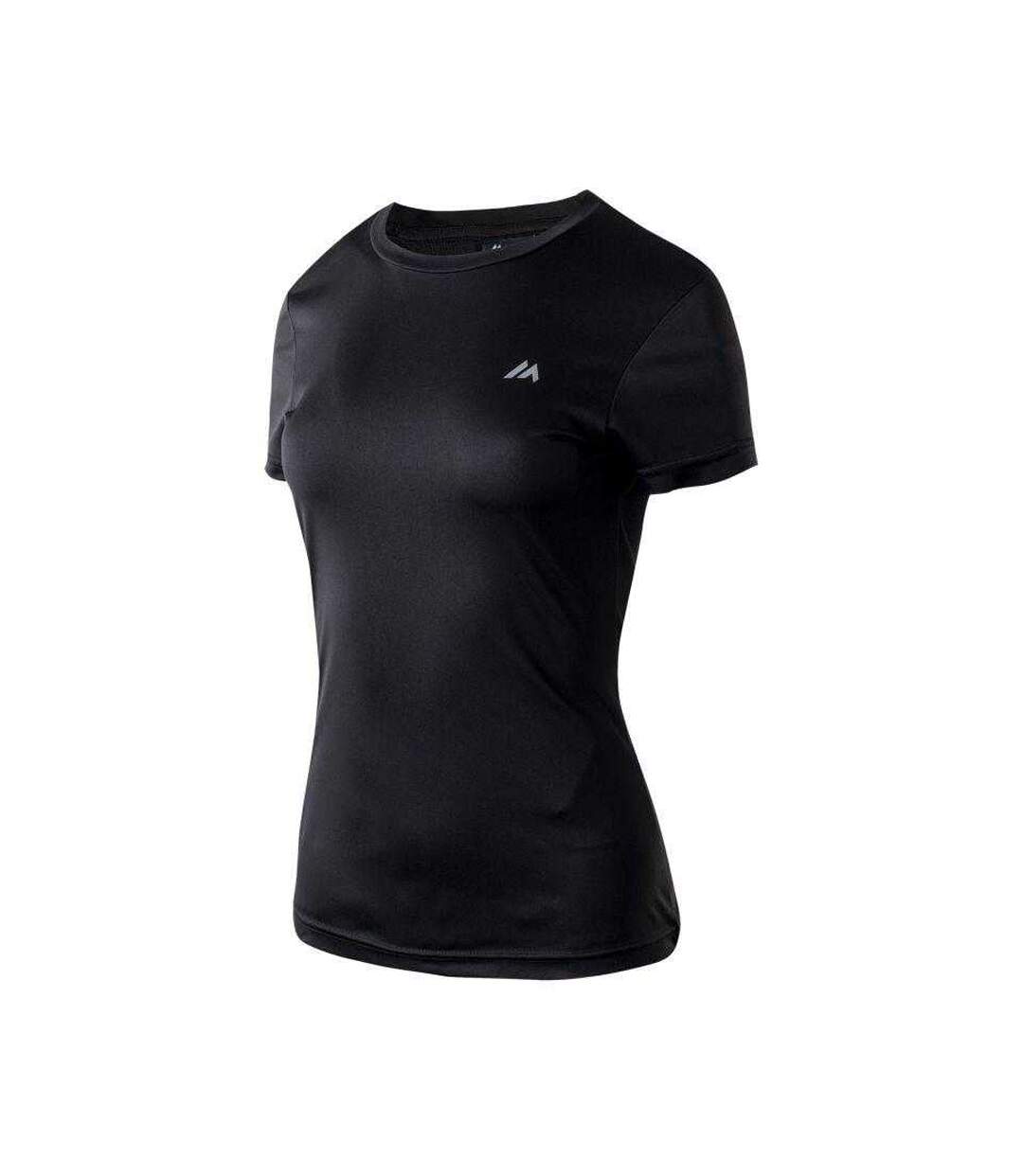 Womens/ladies Bisic T-shirt Black Martes-3