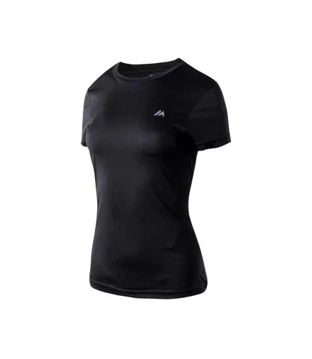 Womens/ladies Bisic T-shirt Black Martes