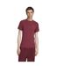 Mens Cali Jersey Crew Neck Raglan T-shirt Dark Red Adidas-4