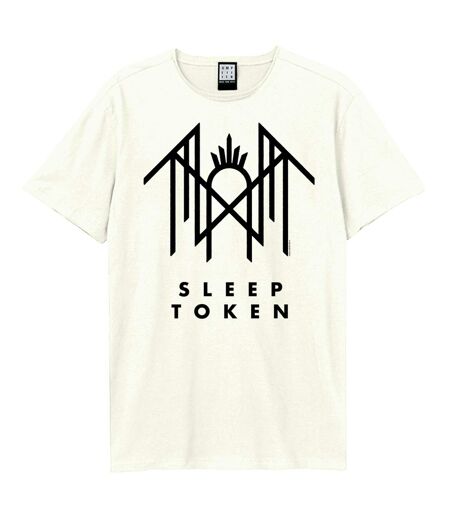 T-shirt Crystalina Logo Adulte Vieux Blanc Amplified
