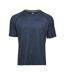 T-shirt À Manches Courtes Homme Bleu Marine Chiné Tee Jays-1