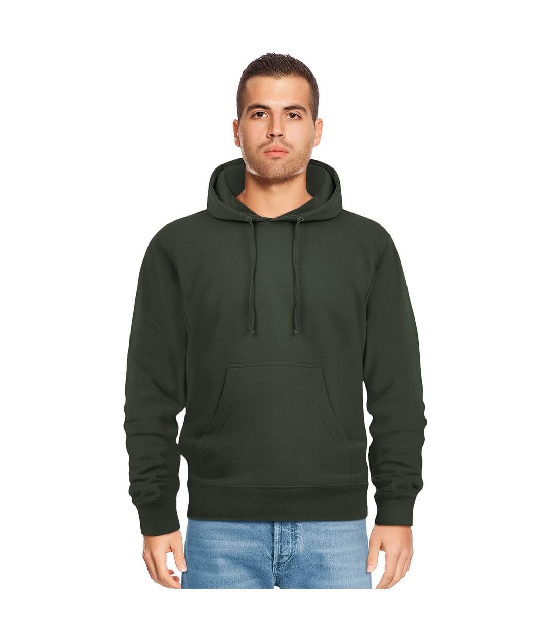 Mens ringspun cotton hoodie forest green Casual Classics