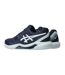 Womens/ladies Gel Dedicate 8 Tennis Shoes Midnight White Asics-2