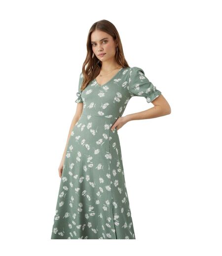Robe Mi-longue Femme Kaki Dorothy Perkins
