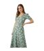 Robe Mi-longue Femme Kaki Dorothy Perkins-4