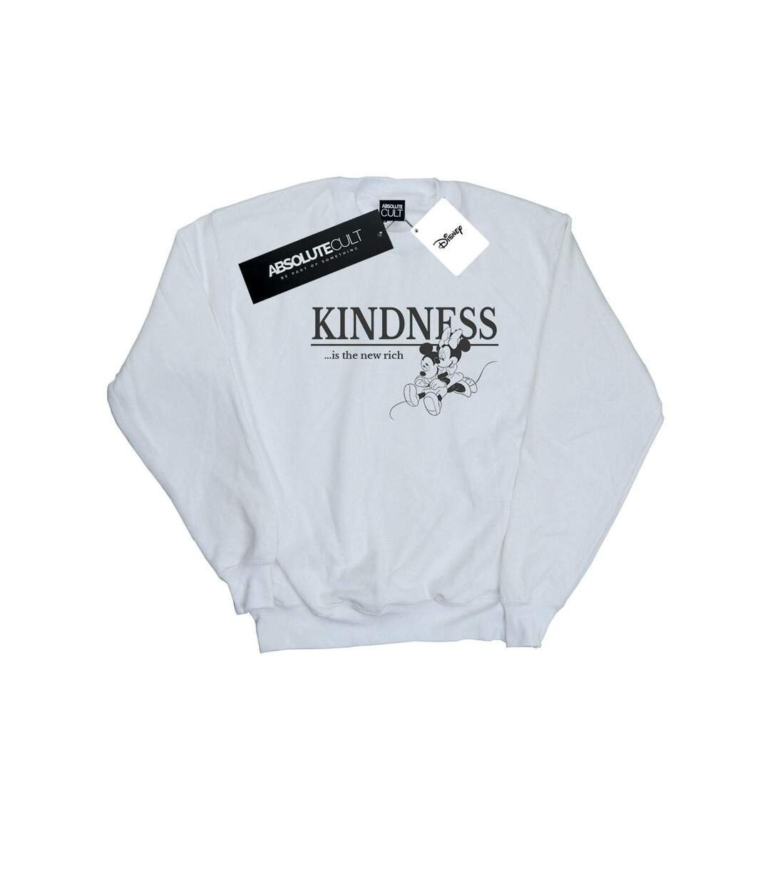 Disney Sweatshirt Womens/Ladies Minnie Mouse Kindness Is Rich (Blanc) - UTBI28369-1