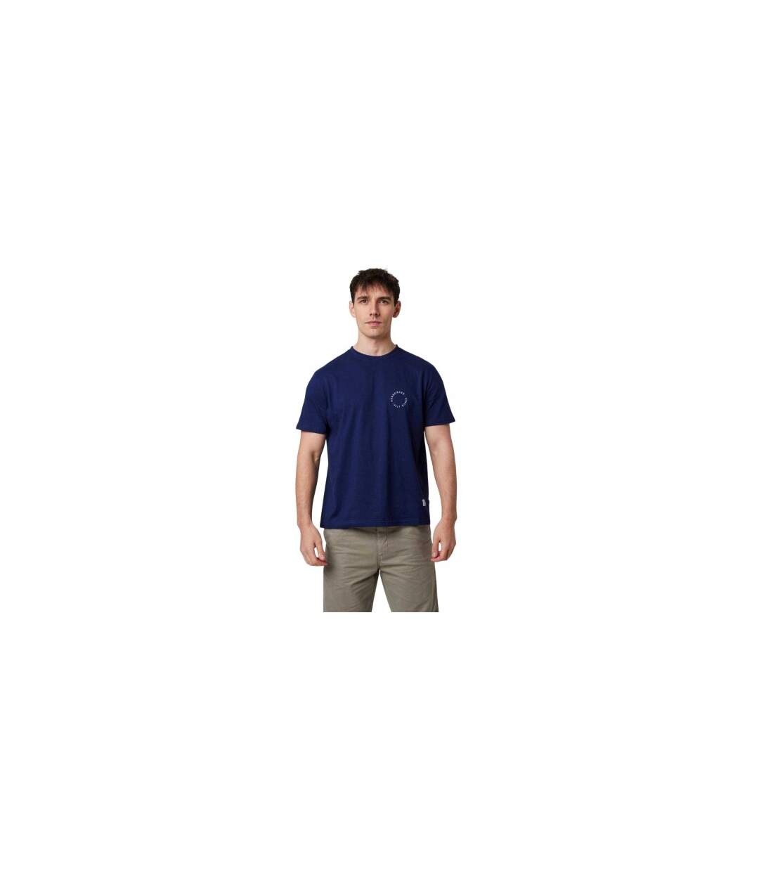 T-shirt Motif/style Imprimé Au Dos Homme Bleu Marine Peregrine-1