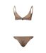 Womens/ladies Minimalist Bikini Beige Off White-3