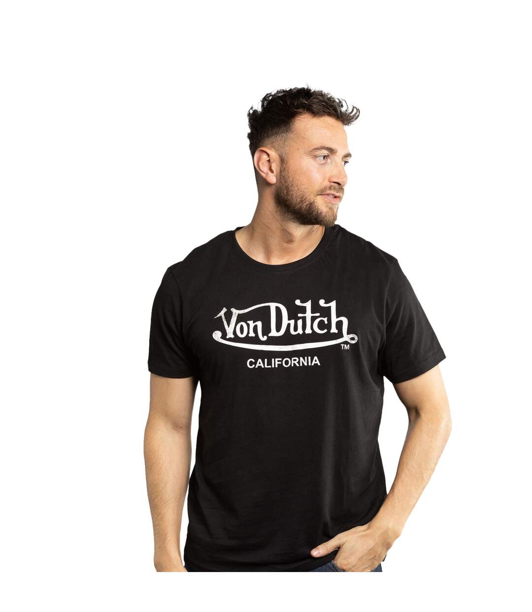 T-shirt col rond en coton homme Logo Vondutch