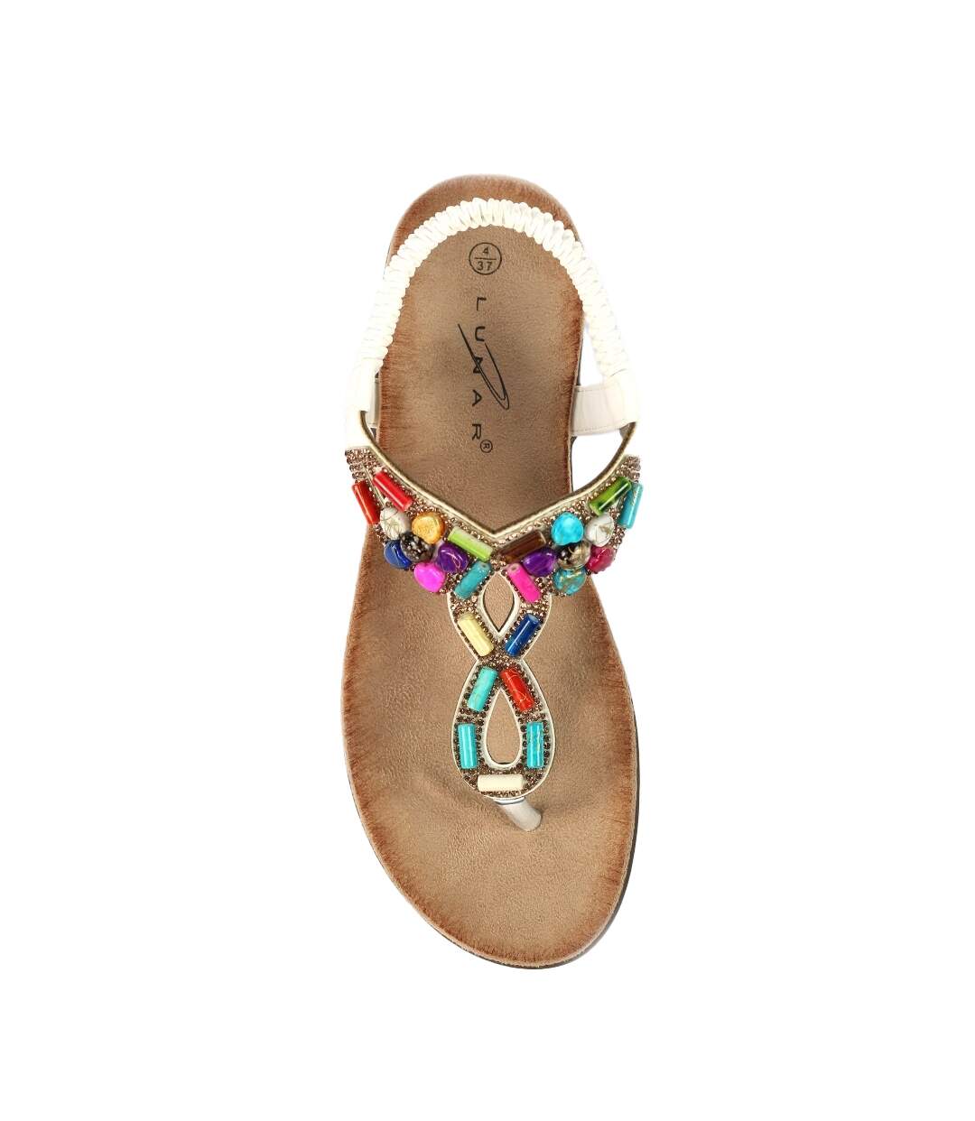 Sandales rachel femme blanc Lunar-2