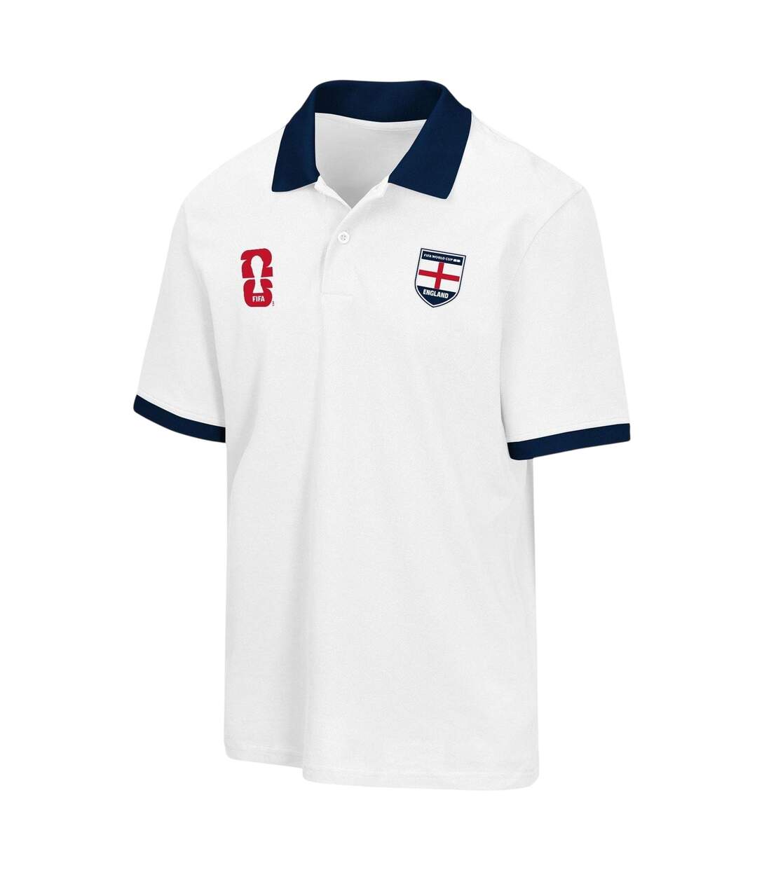 Polo Manches Courtes Motif/style England Fa World Cup Homme Blanc Fifa-1