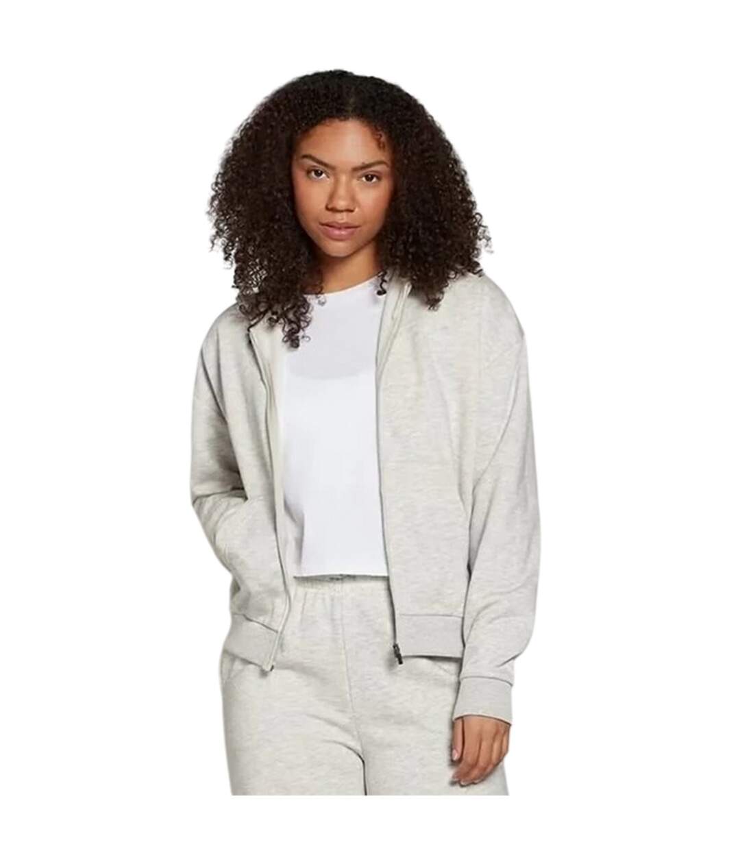 Veste De Survêtement Motif/style À Motifs Femme Gris Chiné MyProtein-2