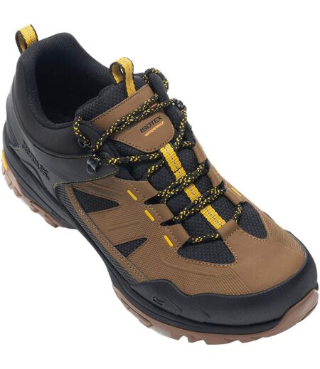 Chaussures De Marche Regen Homme Marron Jaune Or Regatta