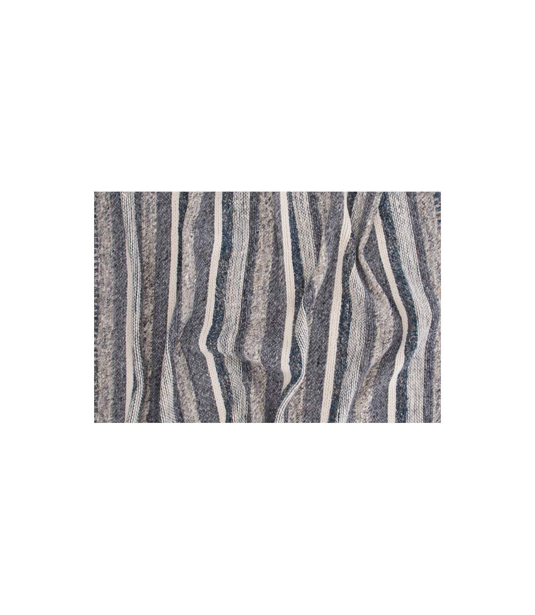 Tapis Déco en Laine Agra 170x240cm Bleu-3