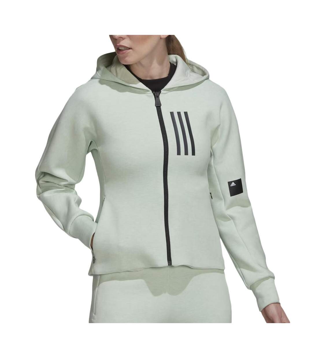 Sweat Zippé Vert Femme Adidas HC8809 - L-1