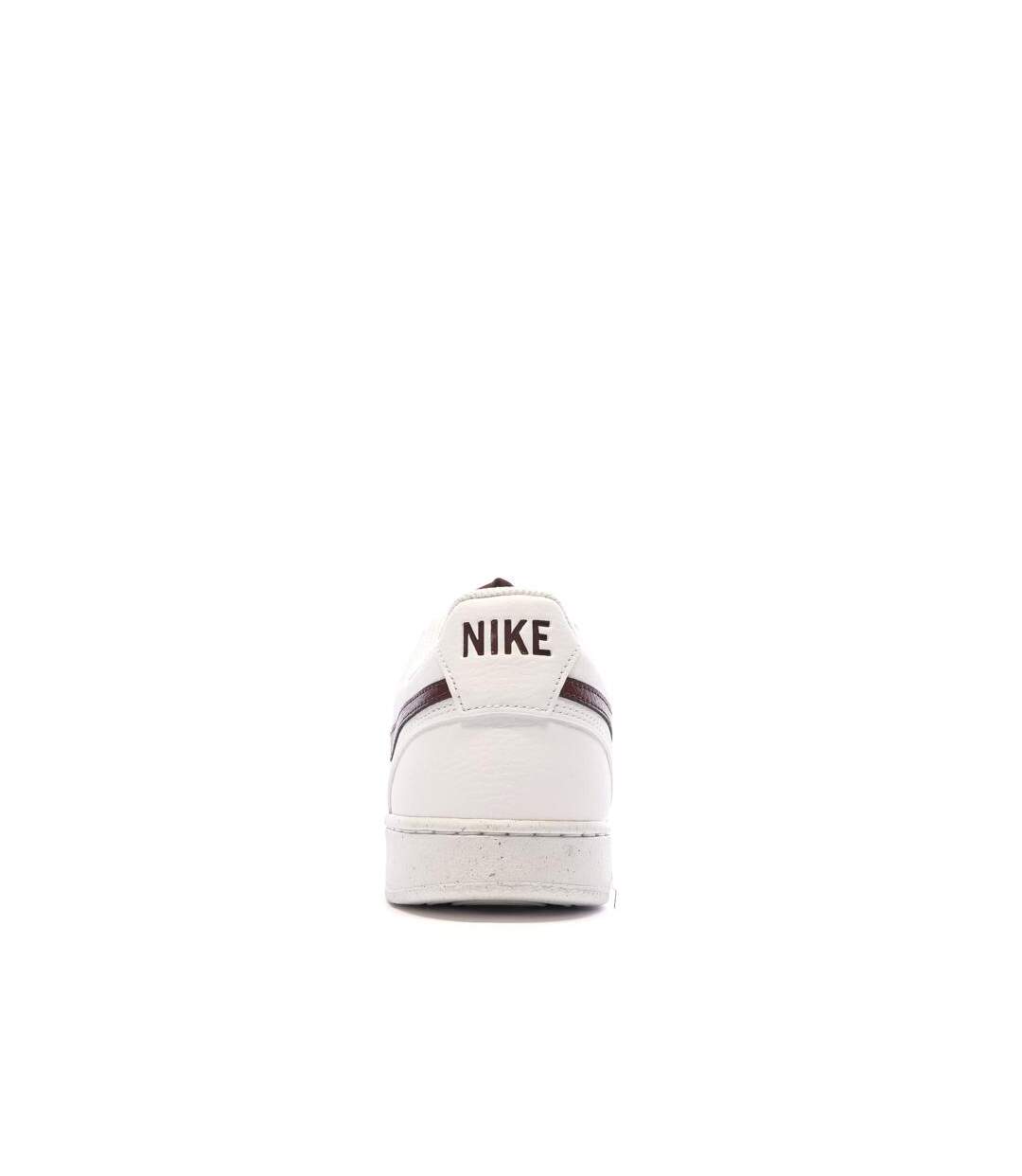 Baskets blanc/bordeaux homme nike court vision low-3