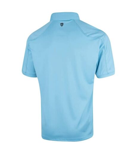 Polo de golf surpiqué pour hommes turquoise Island Green