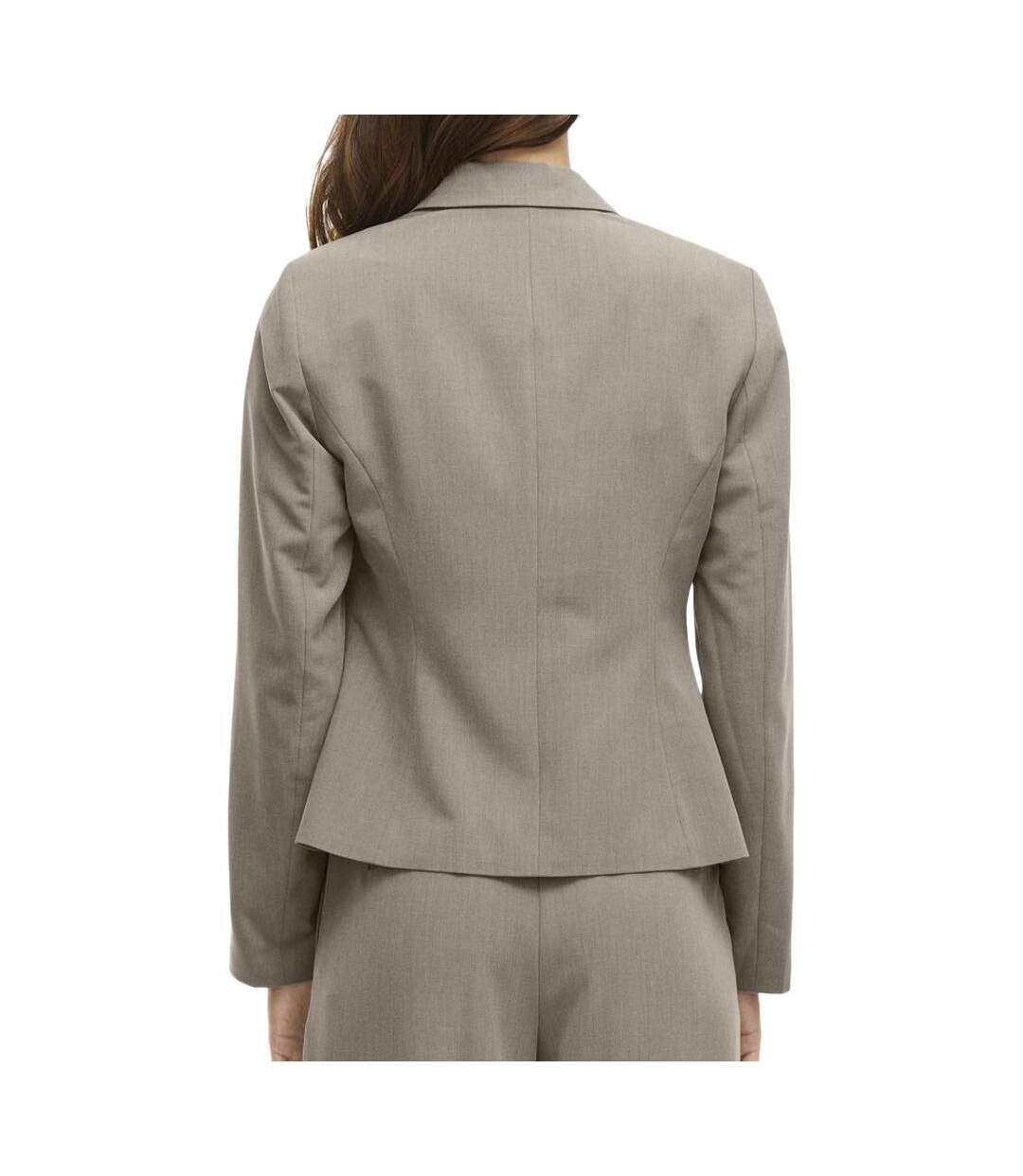 Blazer taupe femme vila siffe-2