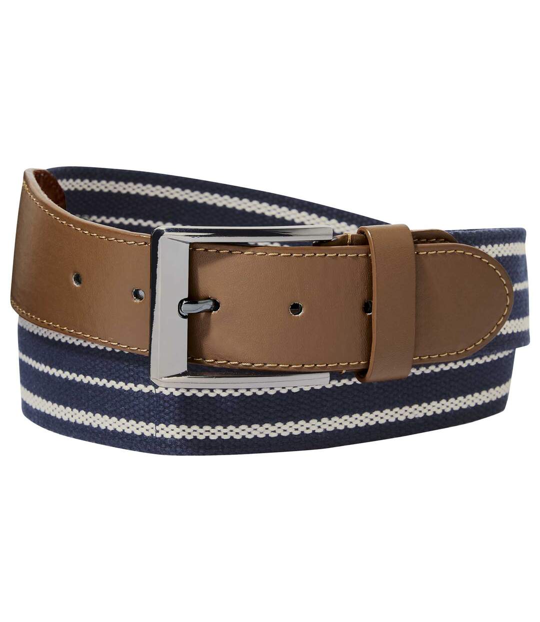 Men's Money Belt - Navy beige-1