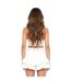 Haut Court Sans Manches Femme Blanc Missy Empire-2