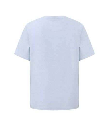 Mens Small Logo Cotton T-shirt Light Blue Pretty Green
