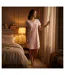 OZABI Pack 2 Chemises de Nuit Femme Dentelle Boutonné Manches Courtes Coton-5