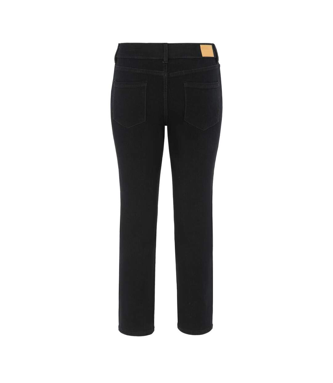 Womens/ladies Plain Slim Jeans Black Firetrap-2