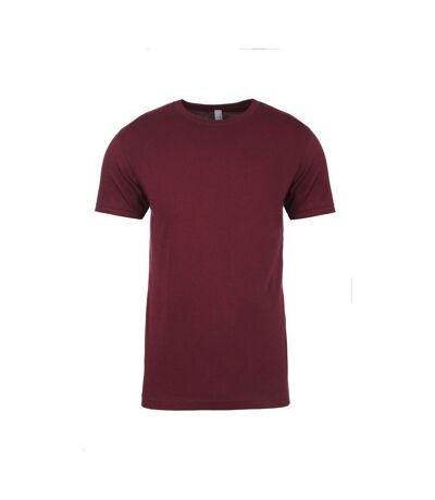 T-shirt manches courtes unisexe bordeaux Next Level