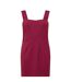 Womens/ladies Dizena Sweetheart Midi Dress Dark Red Boss-3